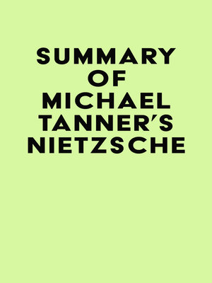cover image of Summary of Michael Tanner's Nietzsche